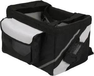 Bike Basket Front, Knee Scooter Basket Dog Basket for Bike Removable Small Pet Cat Dog Carrier Quick Release Bike Handlebar Front Basket for Commuting Shopping Camping