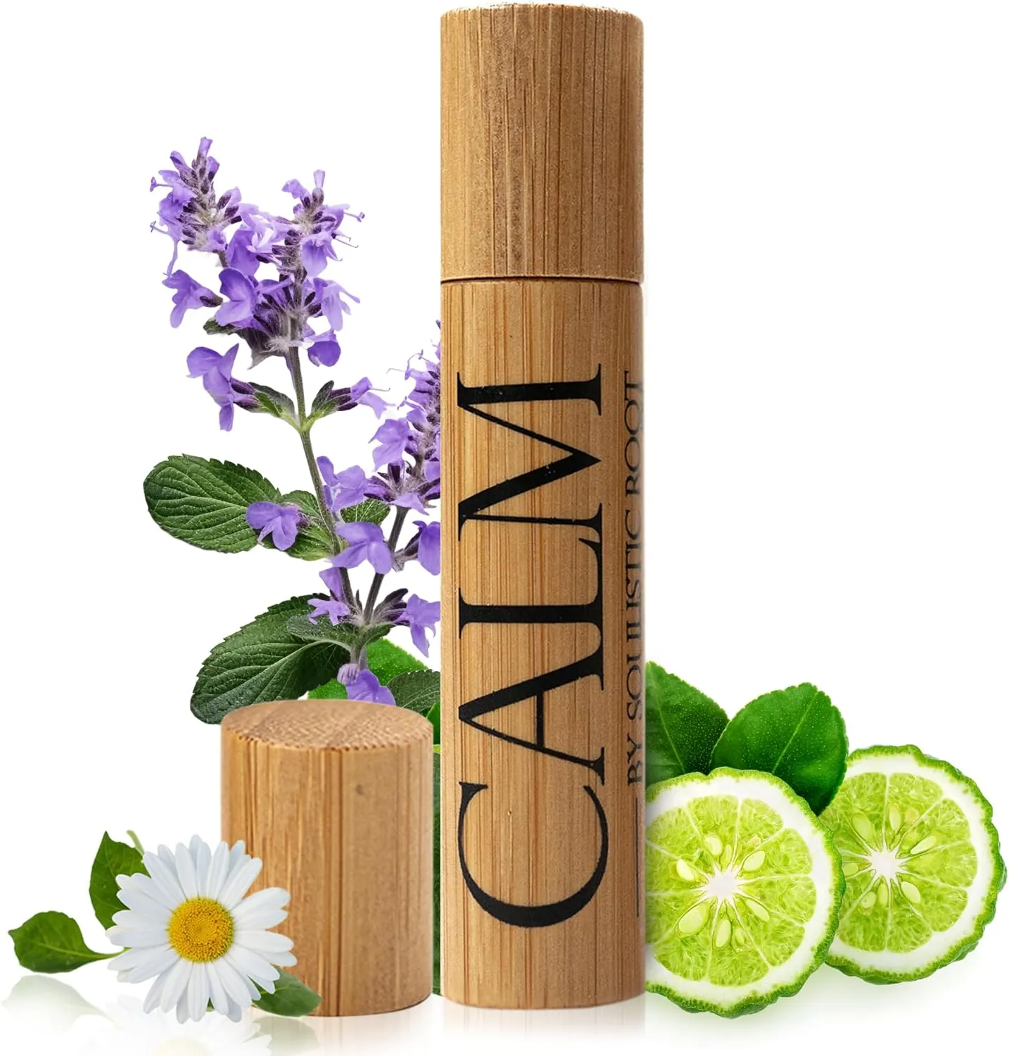 Calm Essential Oil Roll On for Women  Aromatherapy Blend w/Lavender, Chamomile, Clary Sage  Rollerball for Relaxation, Self Care, Skin, Massage, Wellness & Gift Ideas  10ml Bottle