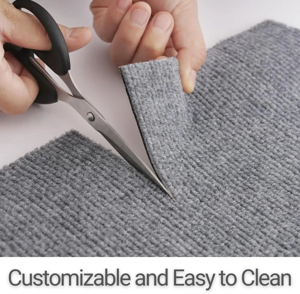 Cat Scratching Mat for Couch Furniture Protective Cover Anti-Fall Climbing Claw Corner Wall Mat Self-Adhesive Cuttable Easy to Clean Replacement Carpet Rug (Dark Gray, 15.8" x 39.4")