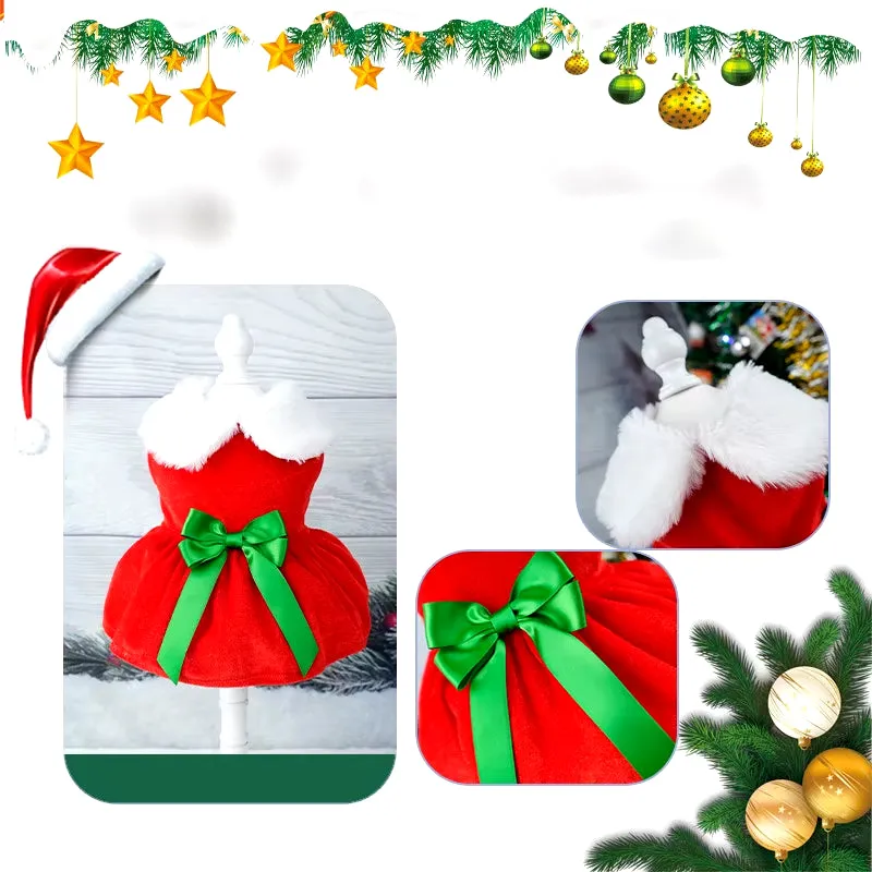 Charming Christmas Dog Dresses for Small Pets - Stylish Princess Cosplay Outfit for Summer Festivities!