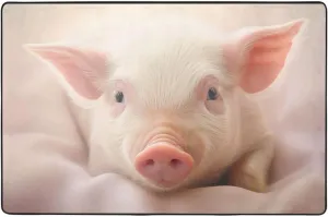 Cute pet Pig Printed Anti-Slip Floor mat Carpet Rug 72"x48" for Living Room Office Coffee Table Bed Balcony