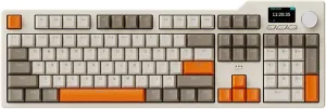 DAIDAIAJAZZ AK35I V3 Full Size Hot Swap Mechanical Gaming Keyboard with Screen & Knob 2.4G/BT/USB-C Gasket Keyboard FR4 Plate 8000mAh Battery South Facing LED RGB (Avocado Axis)