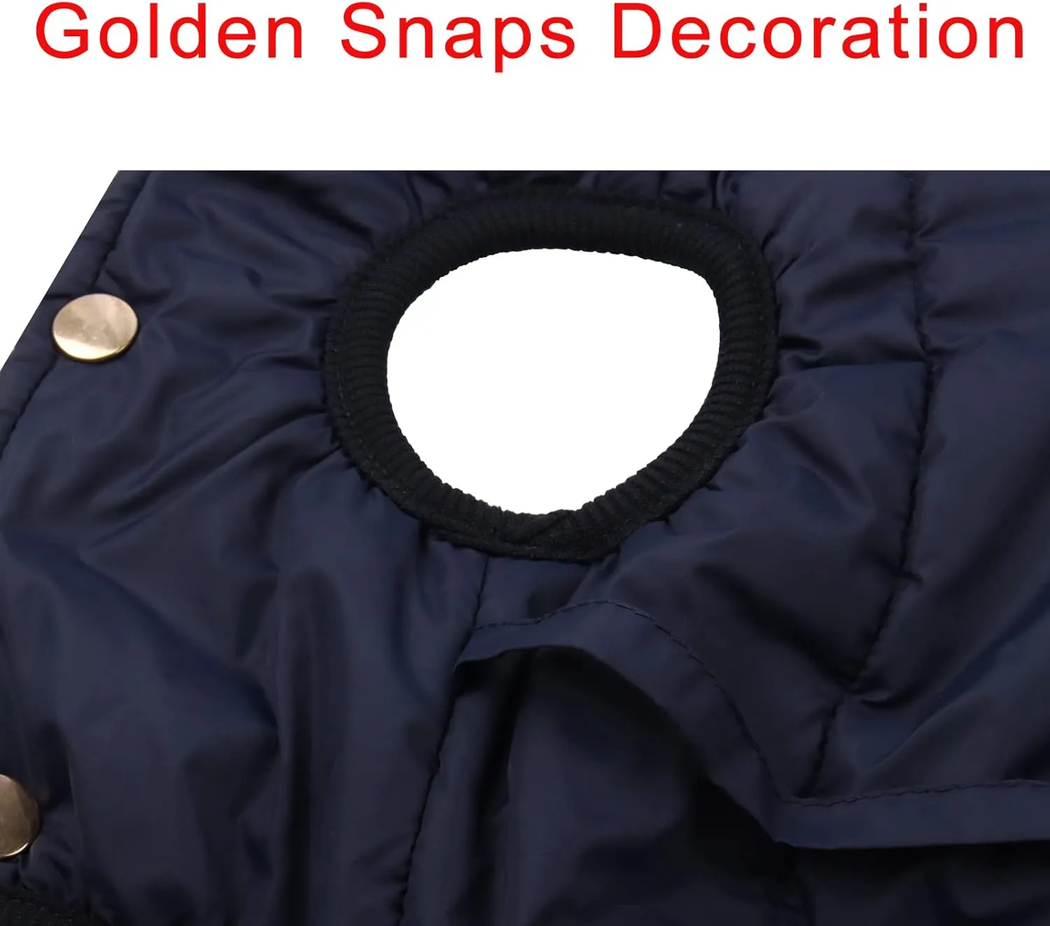 Fleece Lined Warm Dog Jacket for Puppy Winter Cold Weather,Soft Windproof Small Dog Coat,Blue M