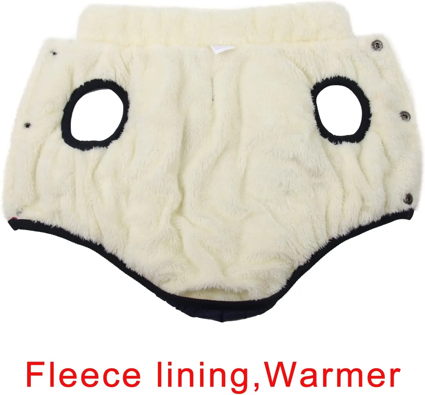 Fleece Lined Warm Dog Jacket for Puppy Winter Cold Weather,Soft Windproof Small Dog Coat,Blue M