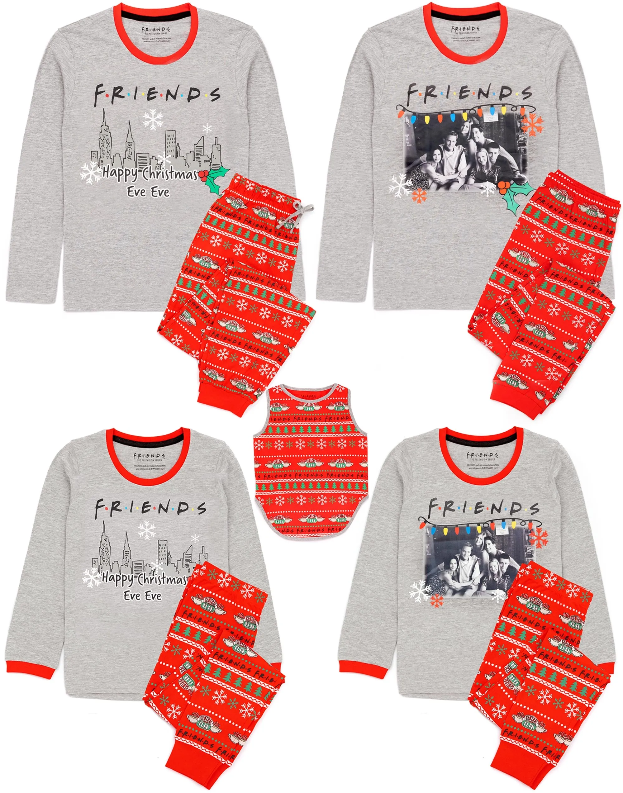 Friends Christmas Family Pyjamas - Pets