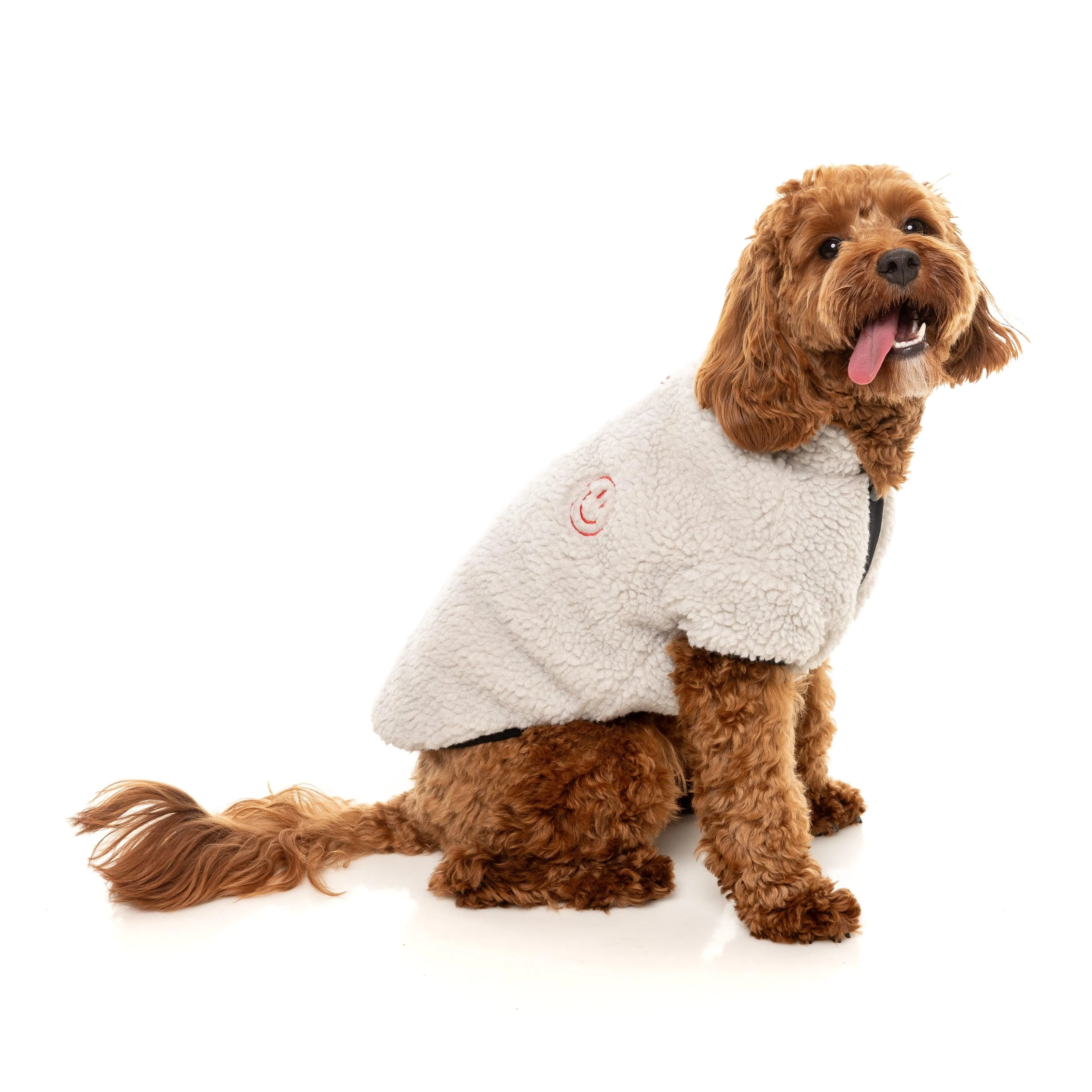 FuzzYard Dog Apparel Jacket Basecamp Stone Size 6