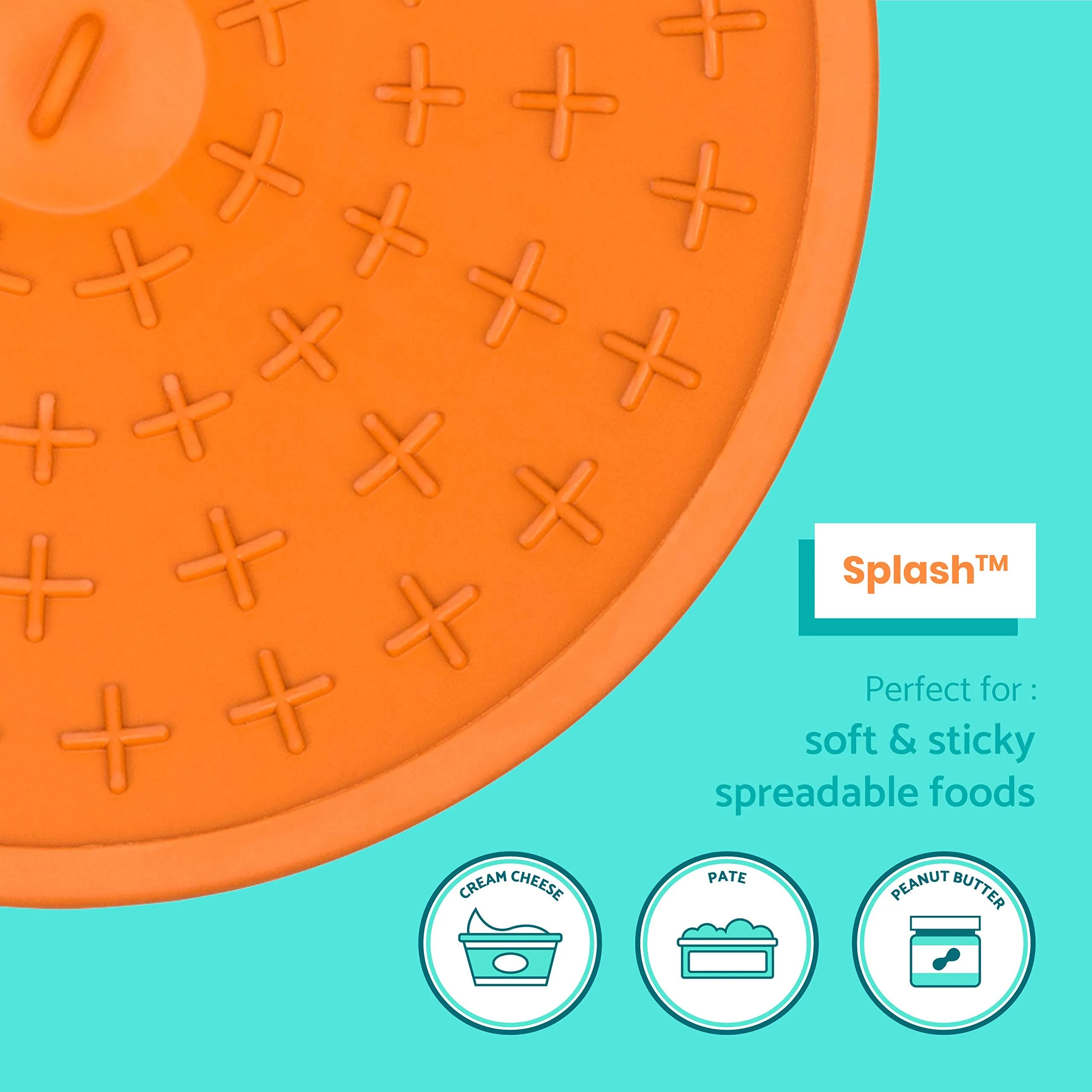 Innovative Pet Lickimat Splash Suction Cup Slow Feeding Bowl for Cats and Dogs - Turquise