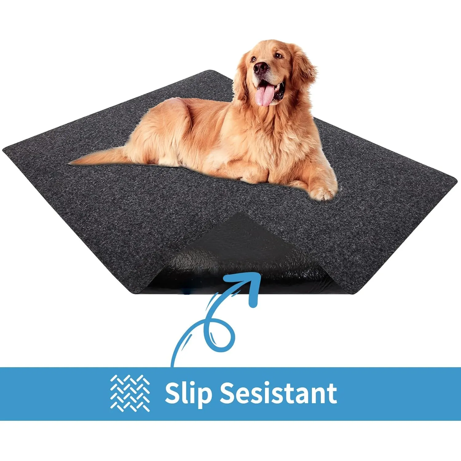 Kennel Pad Dog Crate Mat Liner, Absorbs Urine, Waterproof, Non-Slip, Washable Puppy Pee Pad for Kennel Training - Under Pet Cage to Protect Floors, Thin Cut to Fit Design (48" x 29" - 2 Pack)