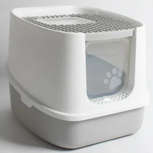 NLR FUN Large Enclosed Cat Litter Box - Odor Defensive, Easy to Clean, Prevention of Litter Tracking - Free Scoop & Acticarbon Filters Included