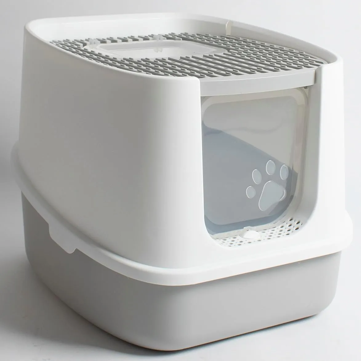 NLR FUN Large Enclosed Cat Litter Box - Odor Defensive, Easy to Clean, Prevention of Litter Tracking - Free Scoop & Acticarbon Filters Included