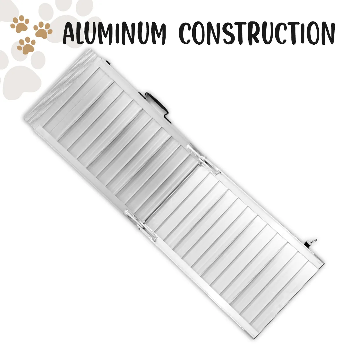 NNEDPE Foldable Aluminium Dog Ramp - 122 x 38 cm