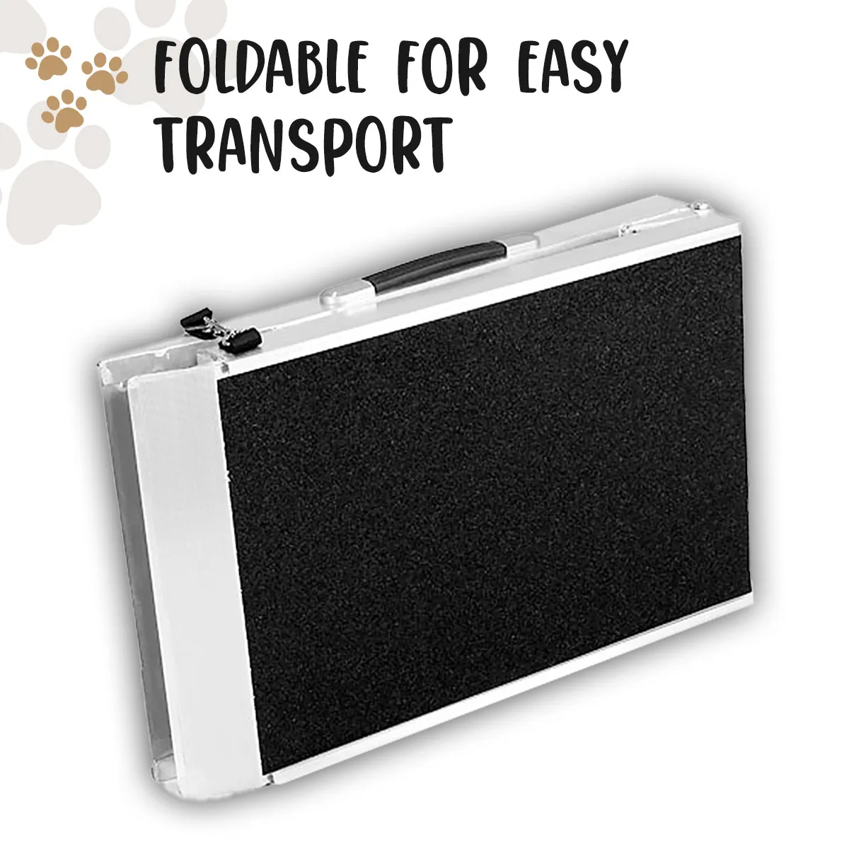 NNEDPE Foldable Aluminium Dog Ramp - 122 x 38 cm
