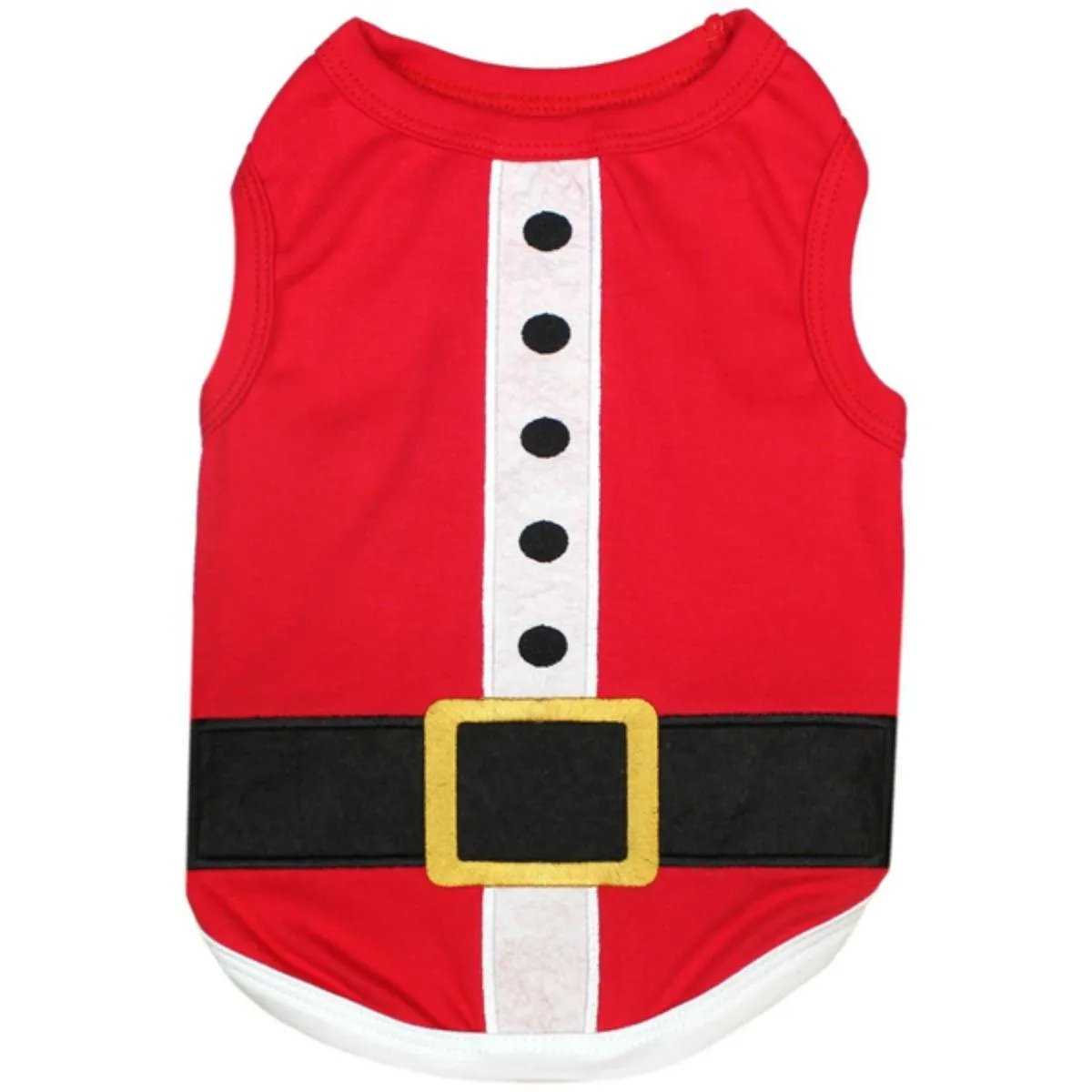 Parisian Pet Santa's Outfit Dog Tank Red