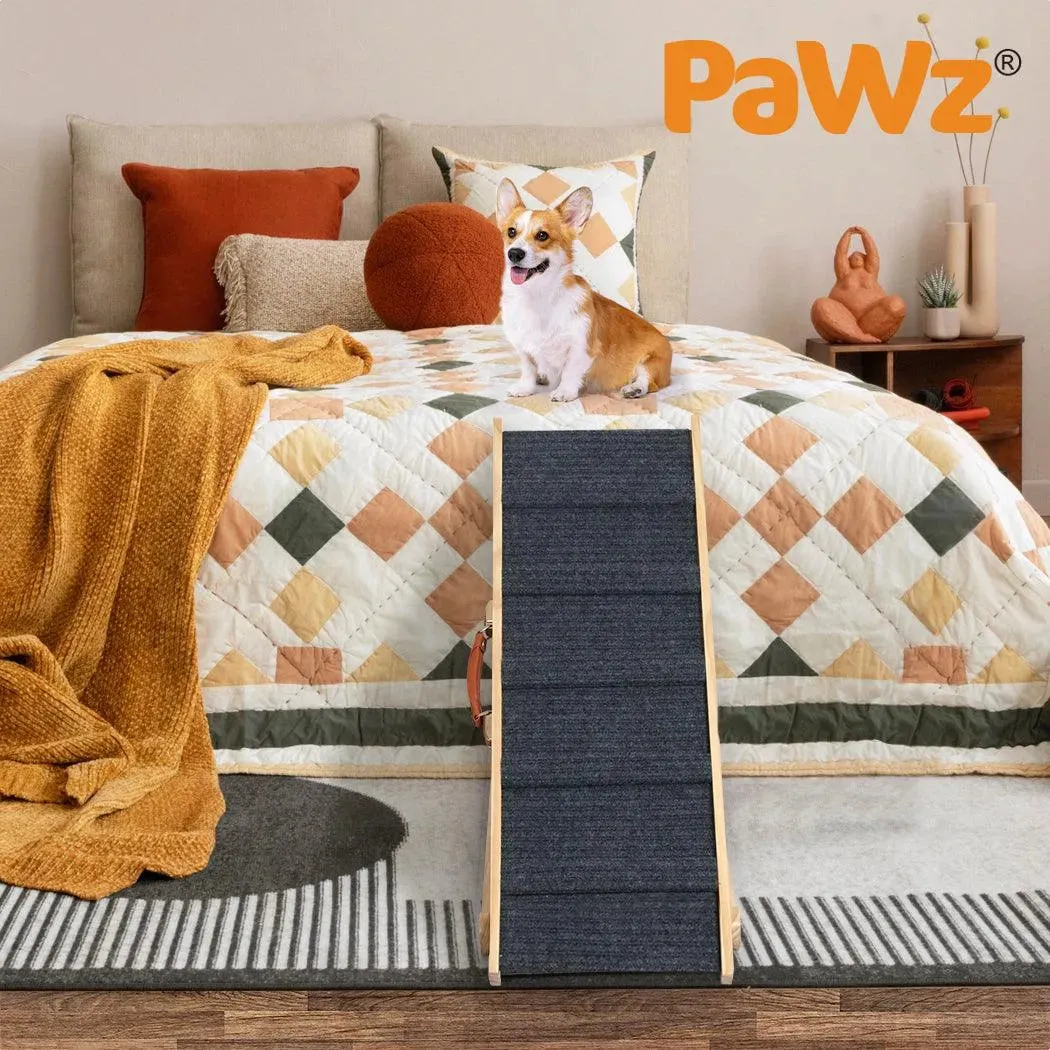 Pawz Premium Wooden Dog Ramp - Adjustable Height