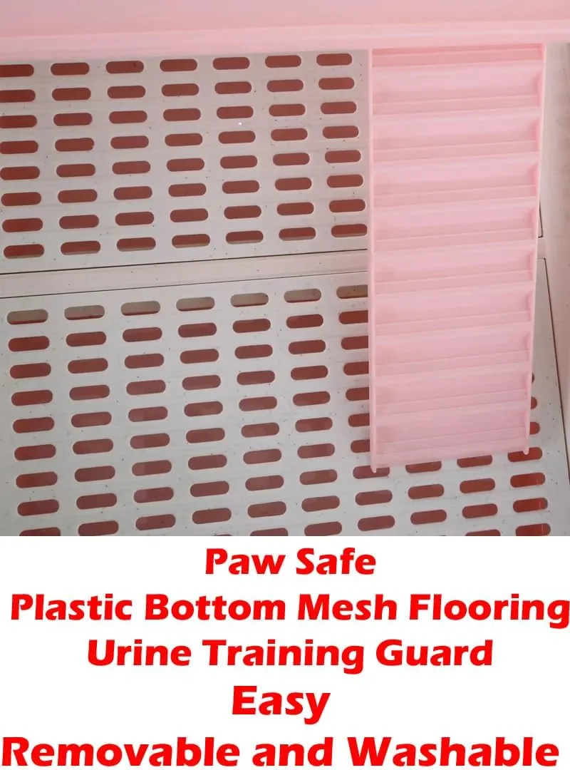 Pink Large Multi-Levels in/Outdoor Small Animal Rabbit Bunny Guinea Pig Hedgehog Ferret Cat Chinchilla Squirrel Habitat Cage Paw Safe Platform Ladder Easy Pull Out Easy Clean Tray Lockable Wheels