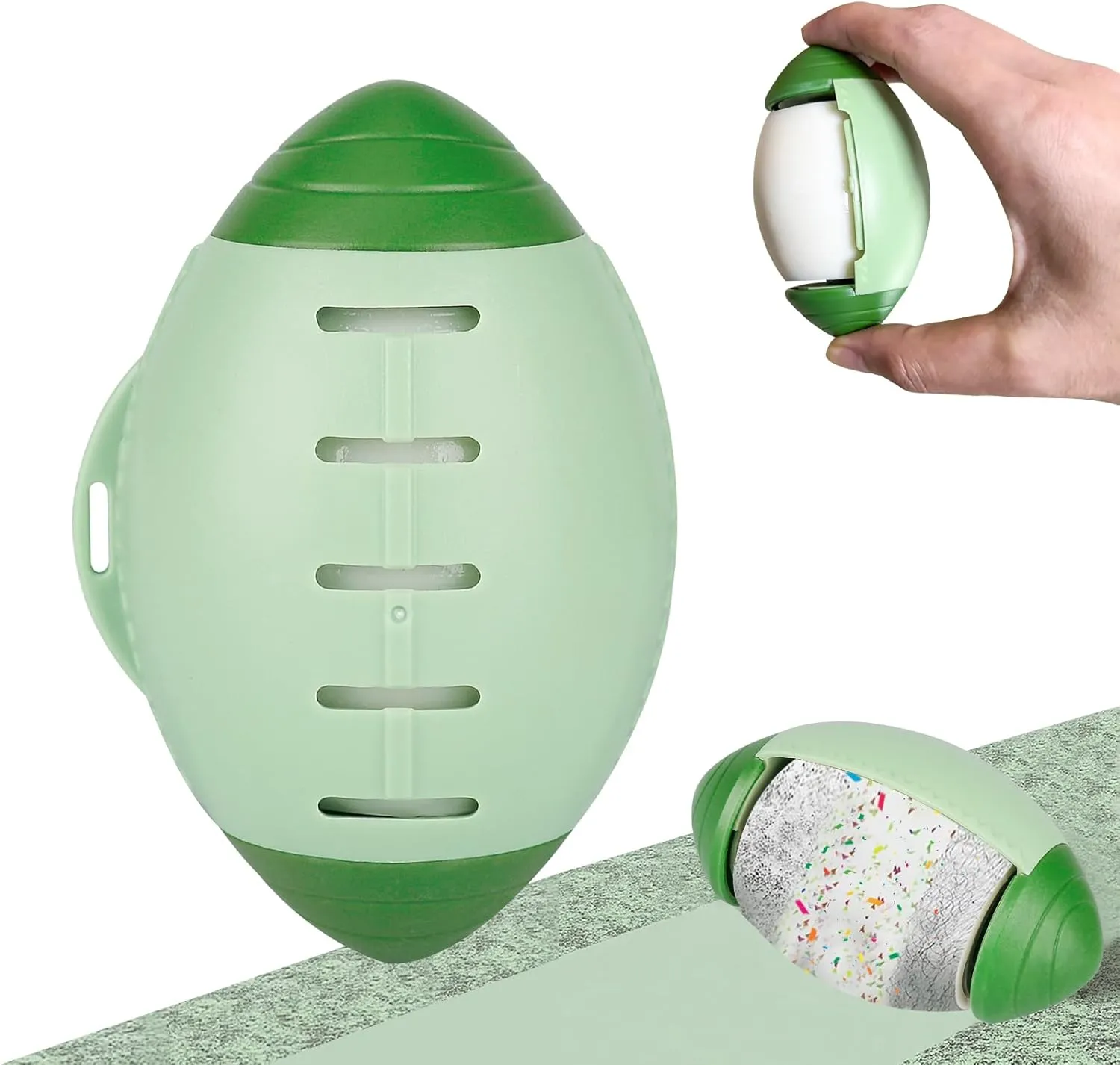 Reusable Lint Rollers for Pet Hair, Washable Sticky Roller for Clothes, Portable Home Travel Lint Roller, Super Sticky Lint Roller Ball for Plush Hair, Washable lint Roller, Dust, Green